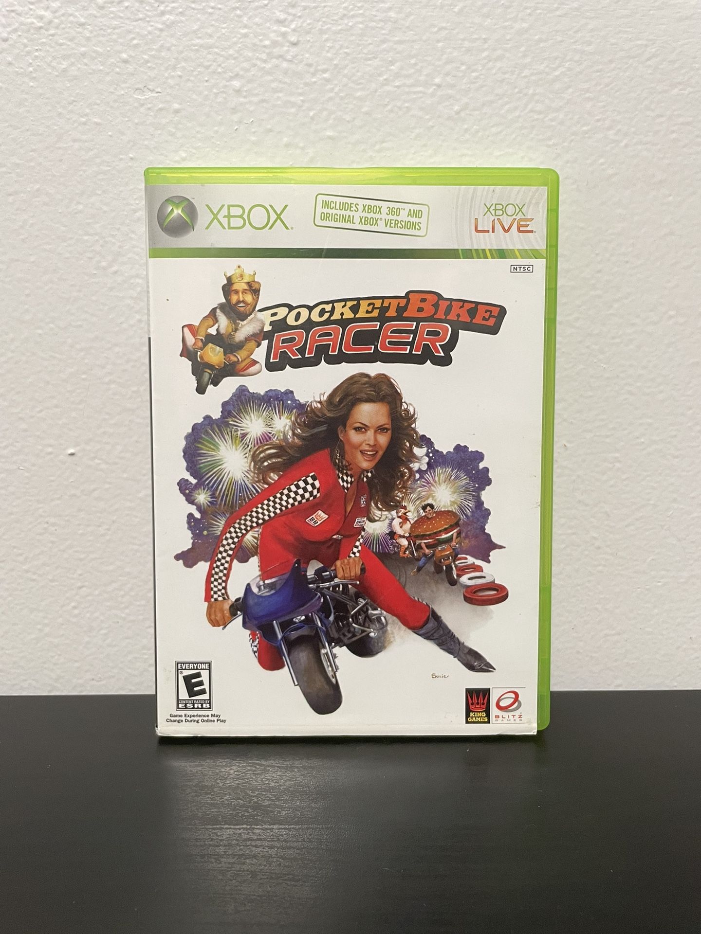 Pocket Bike Racer Xbox + Xbox 360 Burger King CIB w/ Manual Video Game 2006