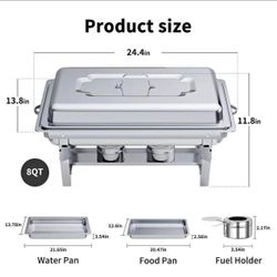 Chafing Dishes for Buffet Set: Chafers for Catering - Chafing Dish Buffet Set with Lids | Chafers an