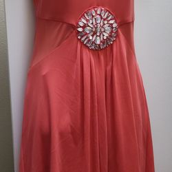 B Darling Sexy Chiffon Rienstone Alter Back Dress