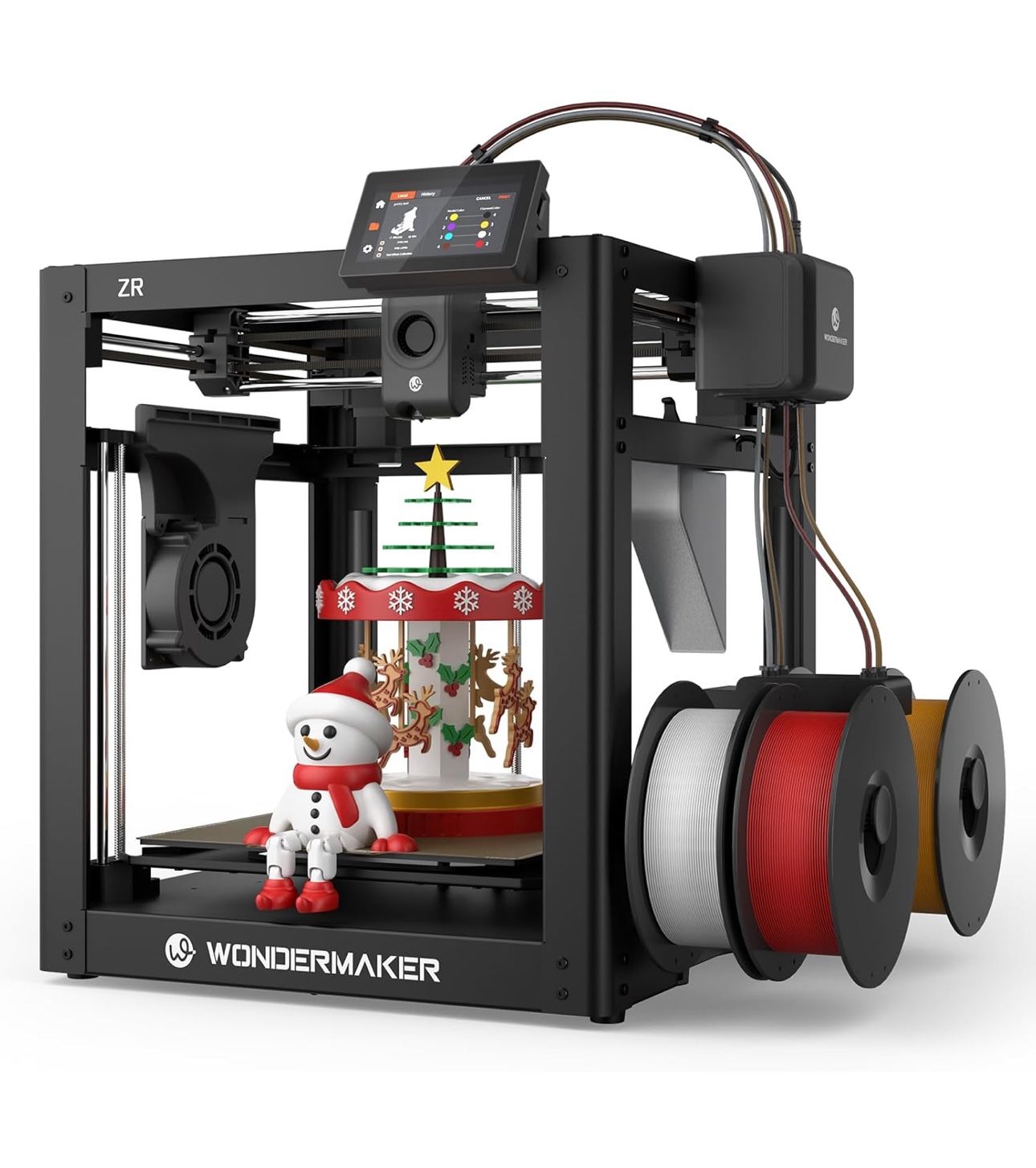 NEW IN BOX - SainSmart x WonderMaker ZR CoreXY Multicolor 3D Printer – 600mm/s High-Speed, 4-Color Printing, 300°C Nozzle, Auto-Leveling, 300×300×300m