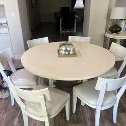 60” Table With 6 Chairs 