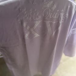 Quince Pillow And Flowers , Lavender Color 