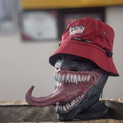 BURGUNDY SYMBIOTIC MUSIC BUCKET HAT