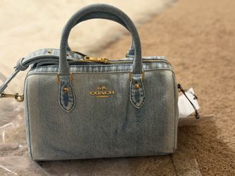 Coach Denim Medium Rowan NWT