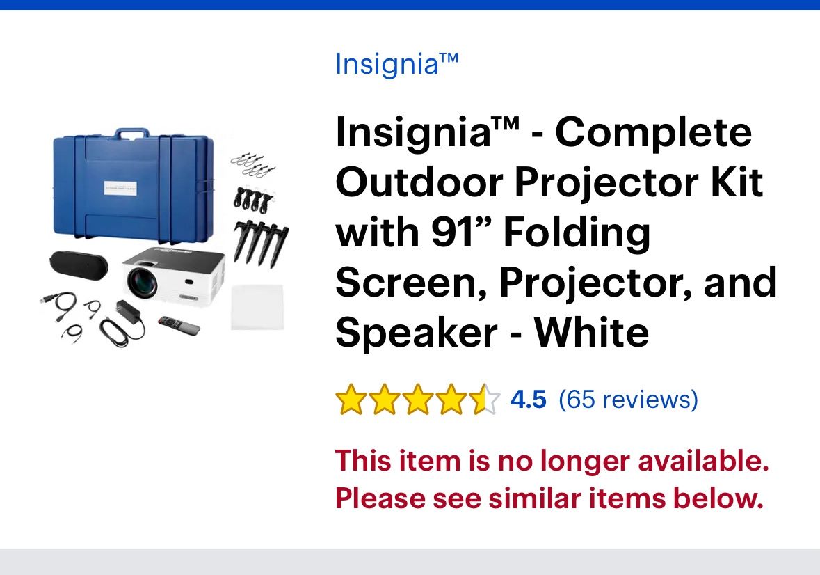 Insignia Projector