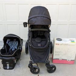 BRITAX stroller with Infant Car Seat And BRAND NEW Lower Car Seat Adapter