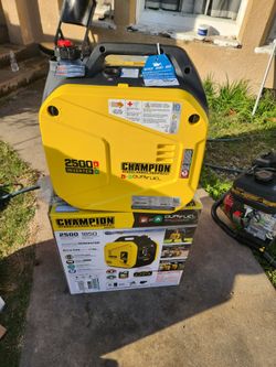 Shop Champion Power Equipment
2500-Watt Recoil Start Gasoline Powered Inverter Generator with CO Shield and Quiet Technology
Questions & Answers (130)