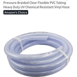 Duda Energy HPpvc300-050ft 50' x 3" ID High Pressure Braided Clear Flexible PVC Tubing
