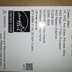 MSI 14" C7M Ryzen 7 512 16 