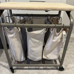 Laundry Hamper With 3 Divider Bags