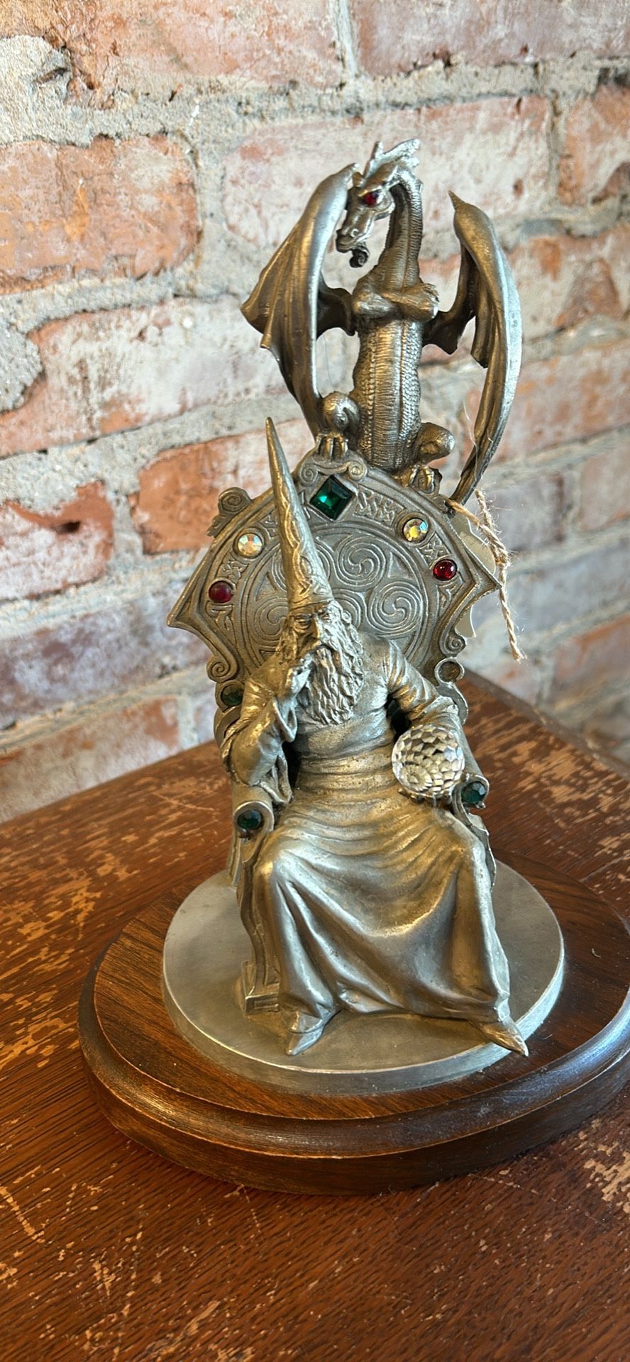 Alliance of thrones 9 1/2 inch pewter sculpture, signed, limited edition