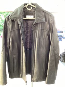 Men Calvin Klein Leather Jacket