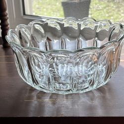 Scalloped Glass bowl 