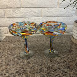 Hand made wine glasses!!! Very cool peice