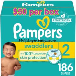 Pampers Swaddlers Size 2 Jumbo Box