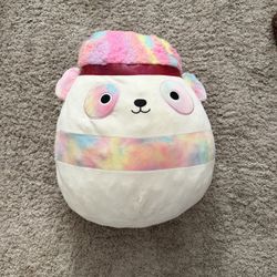 Squishmallow Pearson Rainbow Tie-Dye Panda 16" Squish-Doos