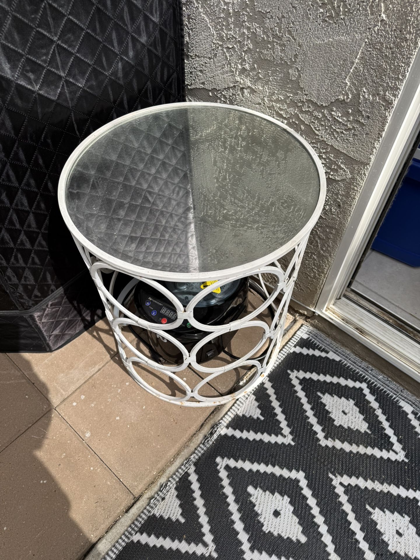 Cute White End Table