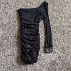 Black Sparkle Cocktail Dress