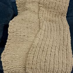 Hand Made Knitted Blanket 