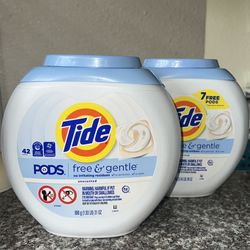 Tide Pods Gentle And Free 42ct Tub Set