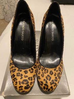LEOPARD FRANCO SARTO PUMPS