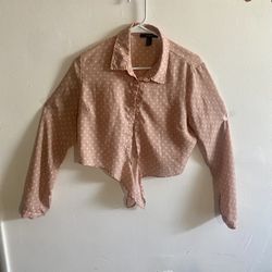 Polka dot Crop blouse
