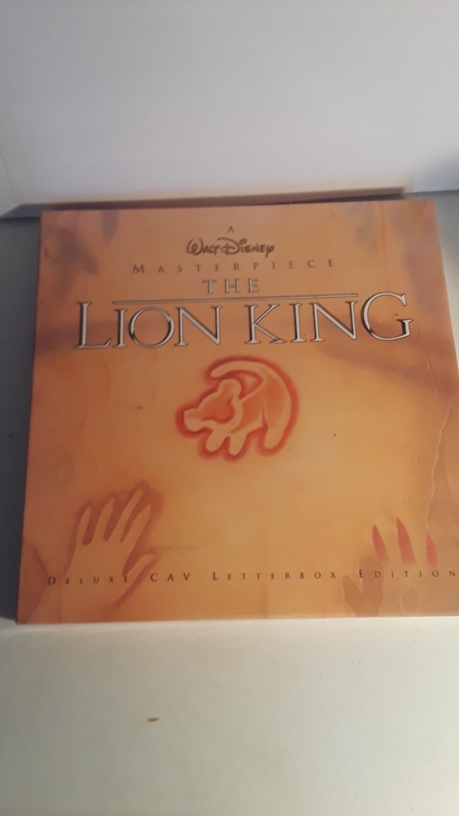 WALT DISNEY "THE LION KING" DELYXE CAV LETTERBOX EDITION LASER DISC MOVIE WITH SUPPLEMENTAL