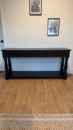 Cherry wood Console Table w/ 3 Drawers