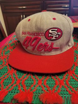 SAN FRANCISCO 49ERS MITCHELL & NESS NFL VINTAGE COLLECTION SNAPBACK HAT RED/GREY