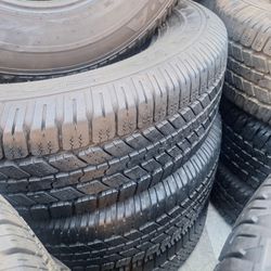 LT 265/70/18/ $380 GOODYEAR SEMI NEW FOUR TIRES