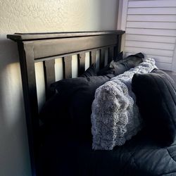 Pottery Barn Black Full Bed frame