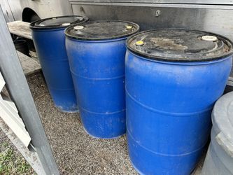 50 Gallons Barrels For Water Or Food Grain Storage 