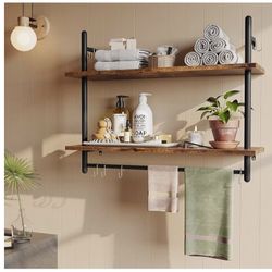 Floating Shelves With Hooks