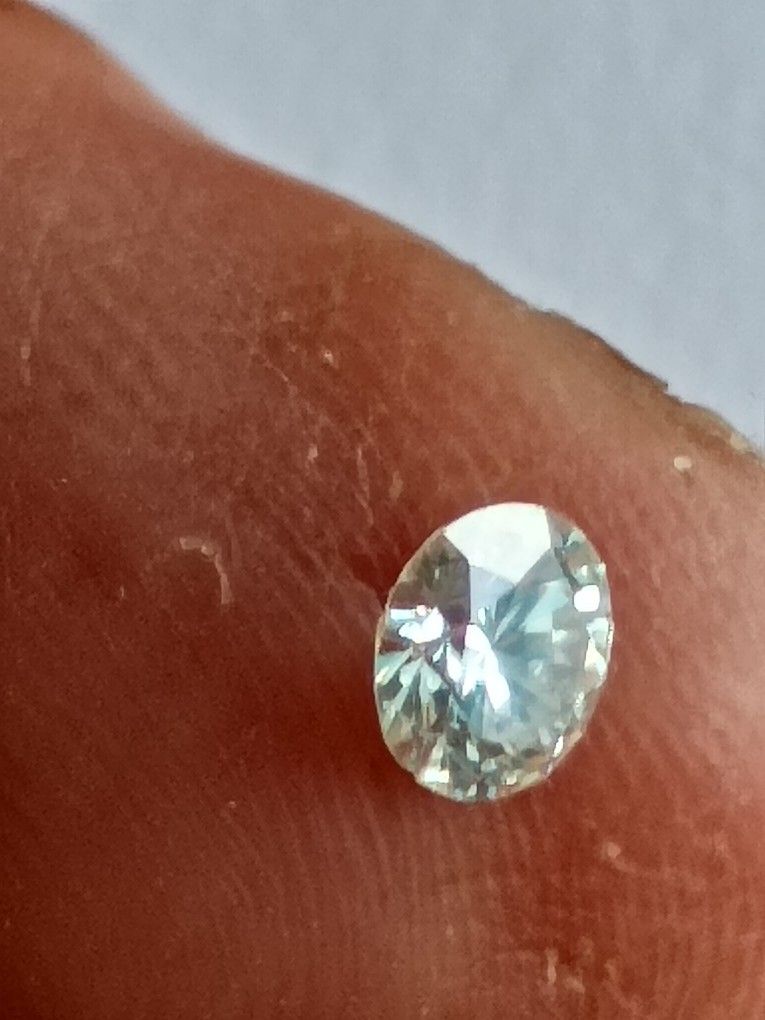 Loose Diamond.Approximate .35 Ct Round Clarity's Is Si1 Color H -I Nice Stone Diamond