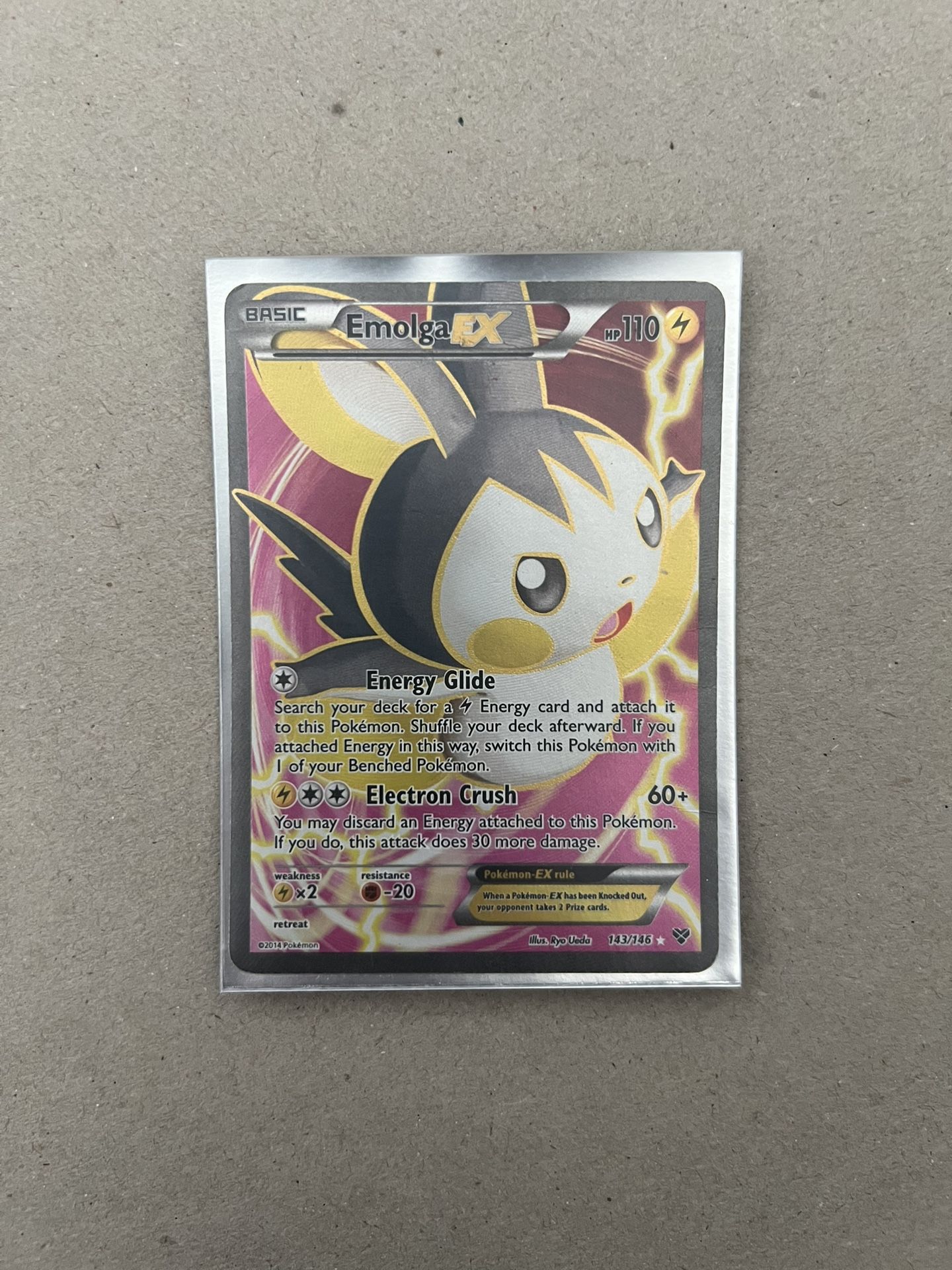 Emolga EX 143/146 XY Full Art HP-DMG