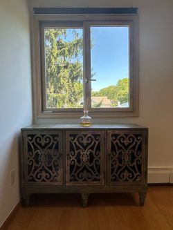 Rustic Distressed Accent Cabinet / Sideboard – Imported Style – Solid Wood
