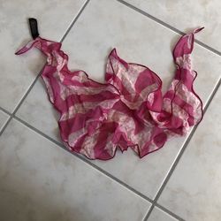 Pink Coach Neck Scarf