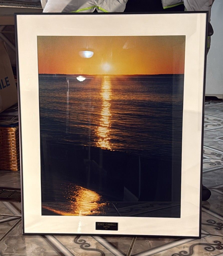 Golden Serenity: Sunset at Sea". 24x29