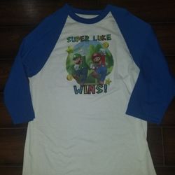 Super Luke's Win's Mario Brother Shirt 