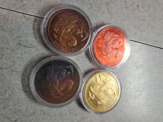 1 OZ COPPER ROUNDS PALE HORSE OF DEATH $7 EACH