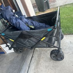 Wagon And 2 Lawn chairs