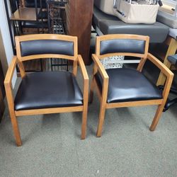 4 Wooden Black Chairs