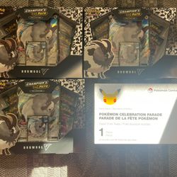 Pokemon Champion Path Dubwool V Box Bundle 