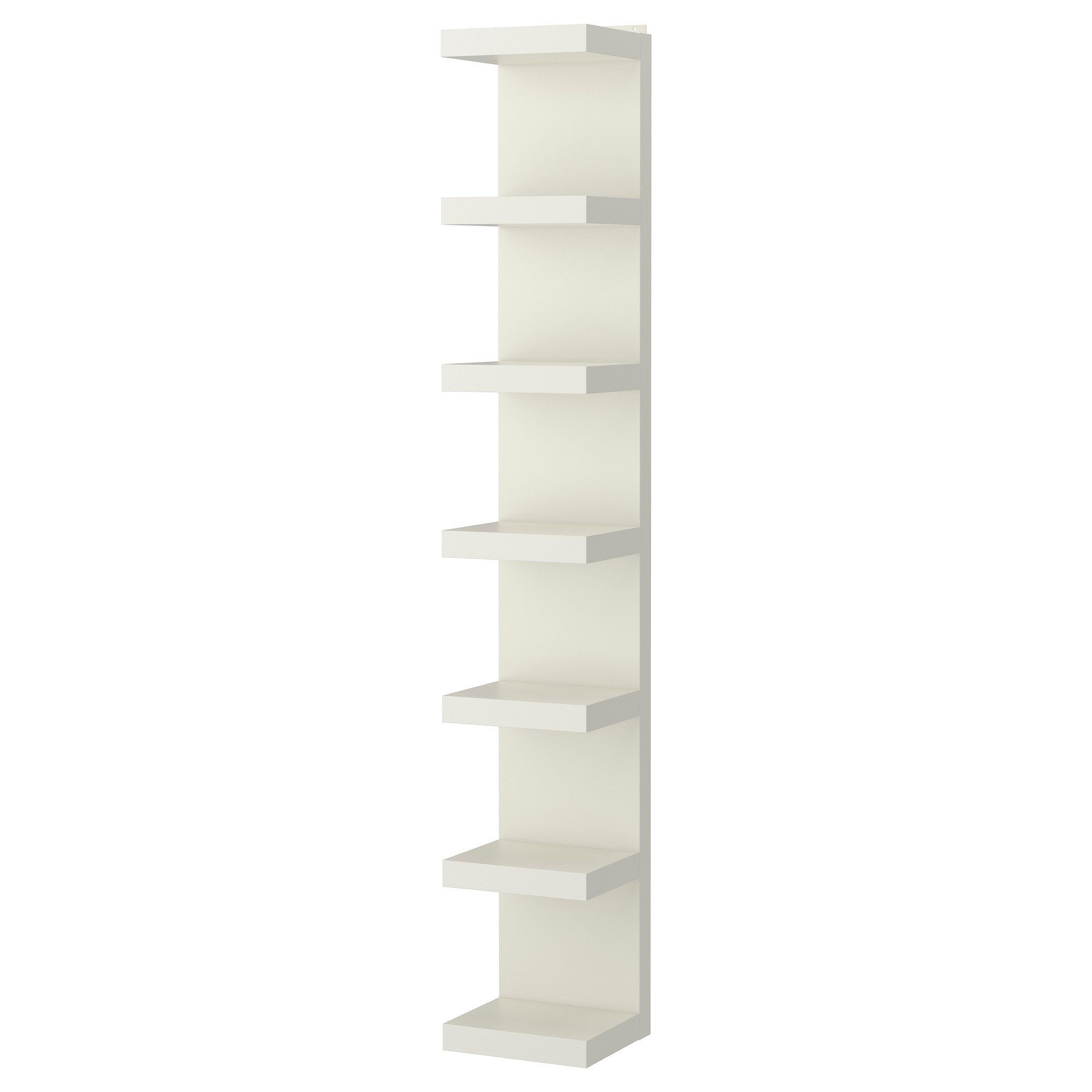 IKEA LACK Wall Shelf Unit – White, 6-Tier