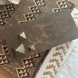 Vintage Brass Egyptian Pyramid Box