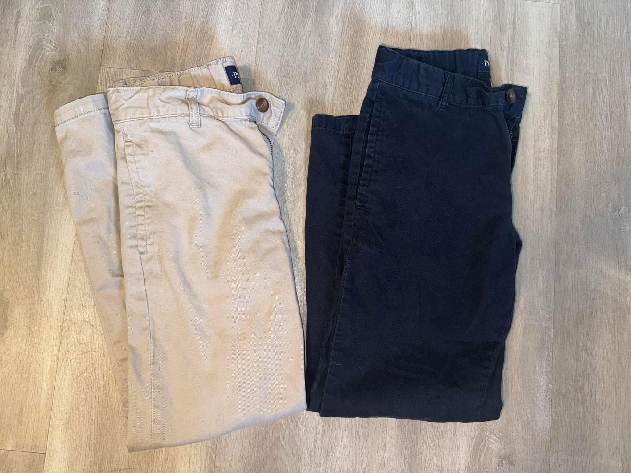 Boys Size 8 Khaki & Navy Pants