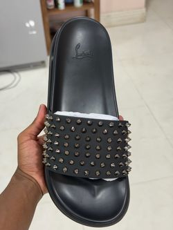 Christian Louboutin Spiked Slide Sandals
