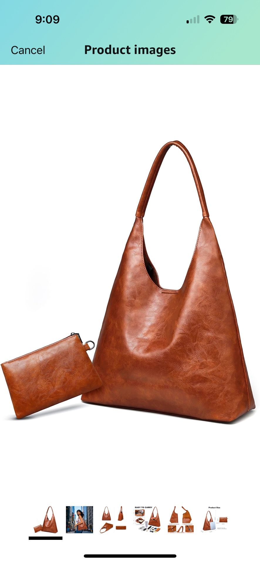 Hobo Bags for Women Retro Vegan Leather Womens Slouchy Large Tote Bag Shoulder Purses Handbag