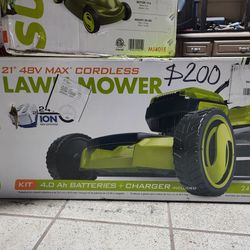 New 48v Cordless Lawn Mower $200