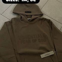 Wood color essentials hoodie